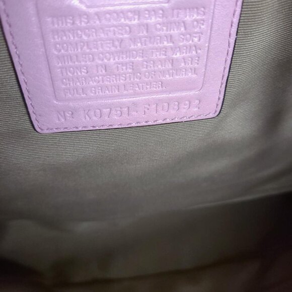 COACH Chelsea pebbled Leather Satchel in pink - Picture 10 of 10